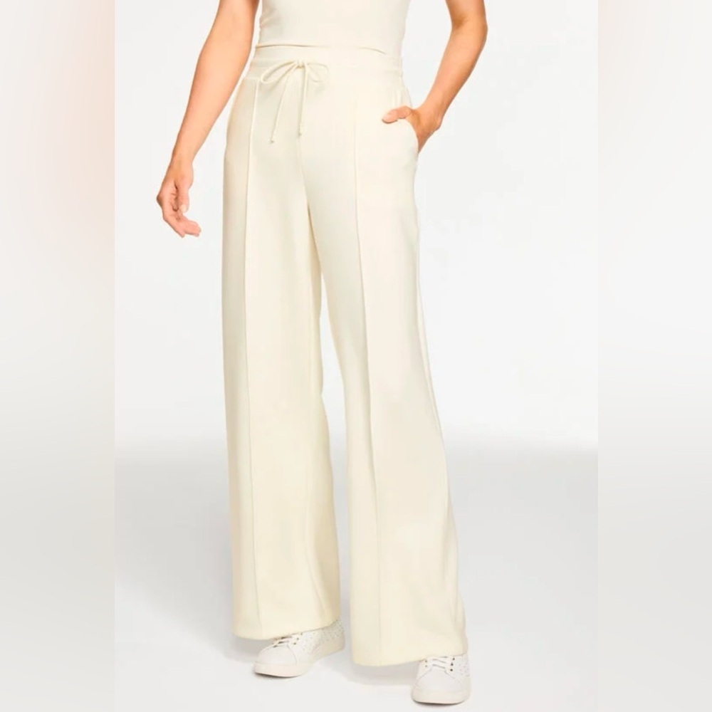 Talbots Elegant Cream Wide-Leg Pants size XS